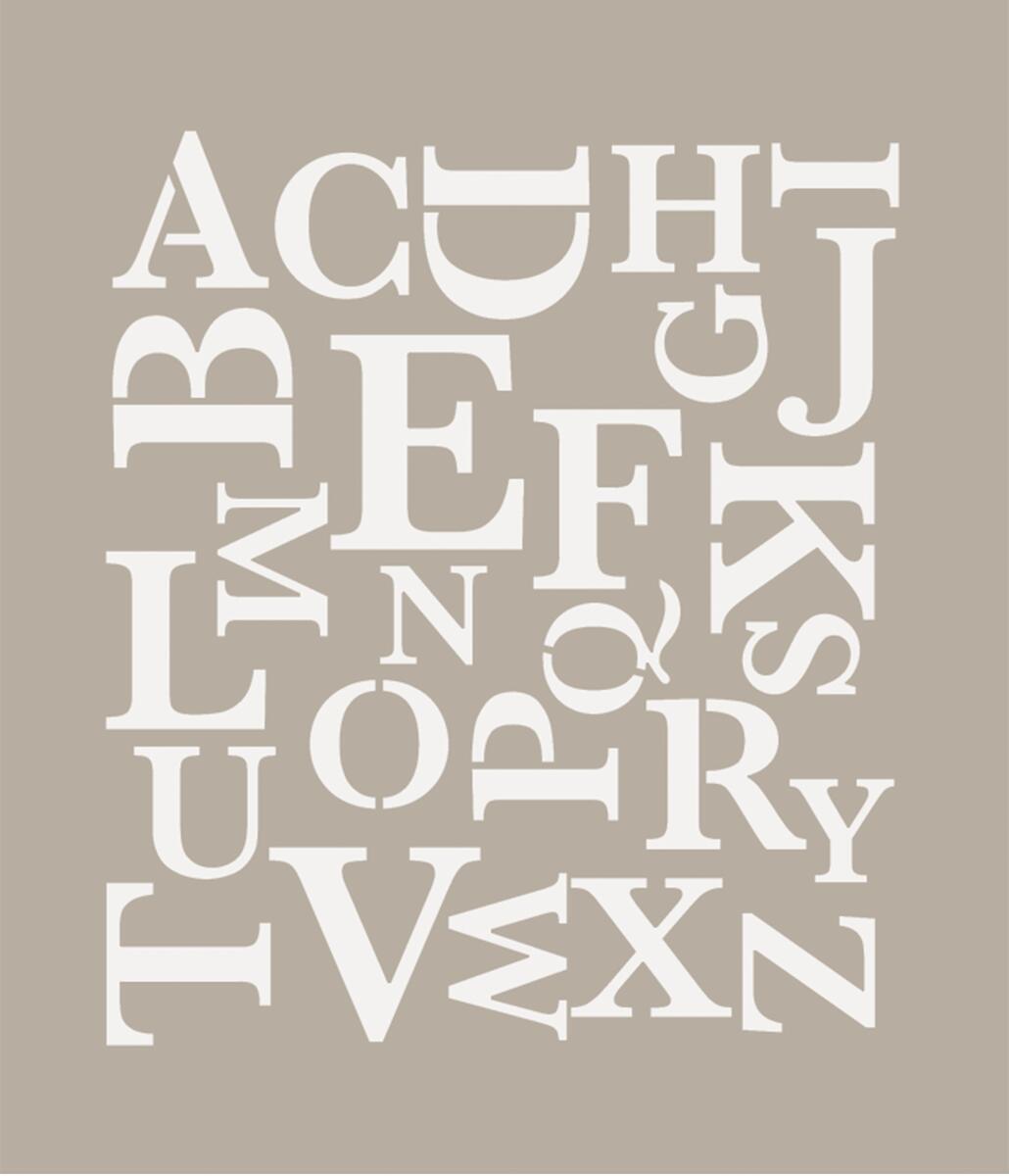 Stencil di Alfabeto in plastica e Stencil numerici Hileyu 46 Pezzi Lettere dell'alfabeto Stencil 